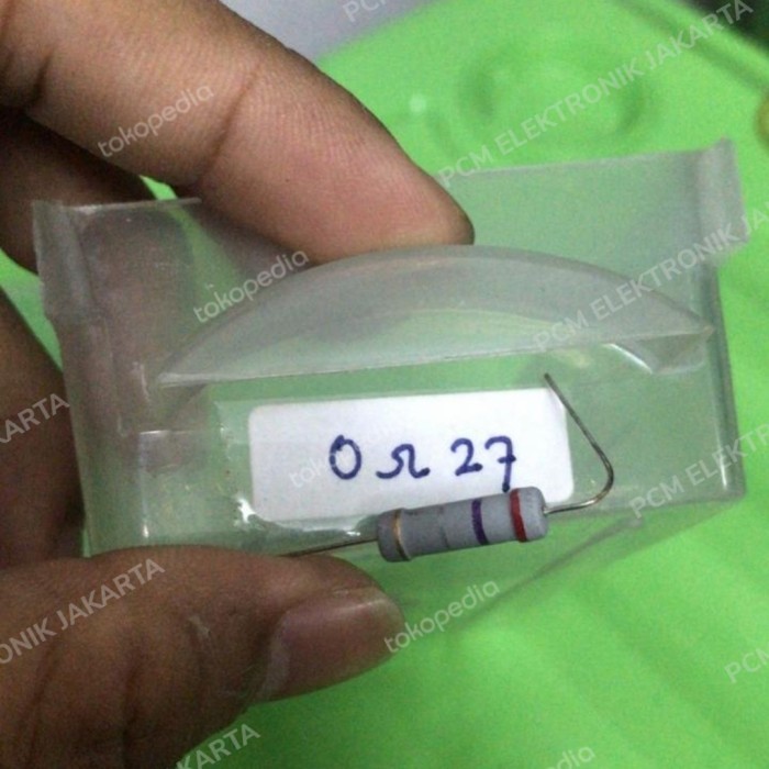 SB99 ตัวต้านทาน r 2watt 2watt 2w r2w 2 วัตต์ wat 0.27r 0.27 ohm 0.27ohm 0r27