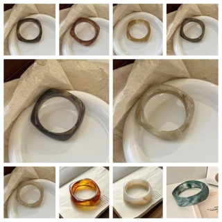 บลาซบี ผิดปกติกว้างสร้อยข้อมือ, รอยเปื้อน ยุโรปสไตล์อเมริกันอะคริลิกําไลข้อมือ, เกินจริงโบฮีเมียนชนกลุ่มน้อยออกแบบเครื่องประดับอุปกรณ์ย้อนยุคแหวนมือขอ