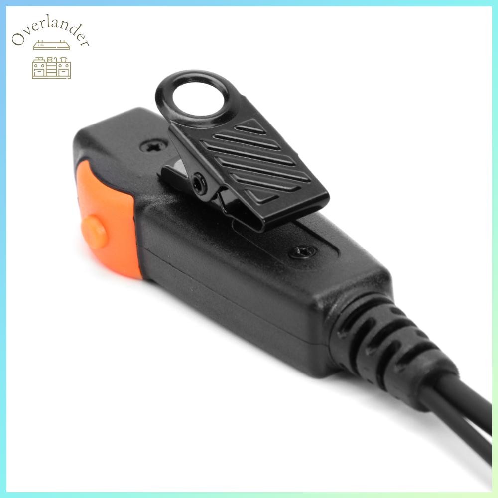 โอเวอร์แลนเดอร์☂ Au Dual PTT K Walkie Talkie วิทยุหูฟังไมโครโฟนสําหรับ Kenwood 888S TYT