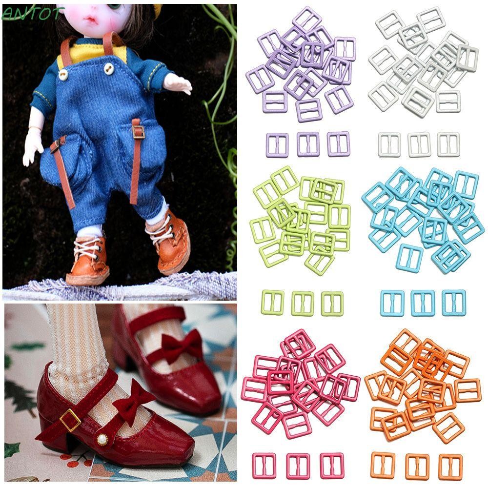 Antot 20/40pcs Tri-glide Buckle 5.5mm Mini Ultra-small 11 สีตุ๊กตากระเป๋าอุปกรณ์เสริม