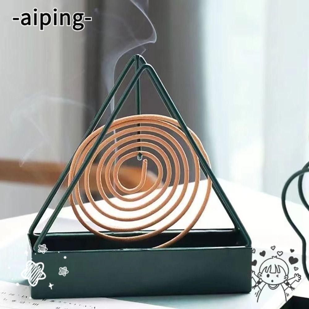 ไอปิง ที่ใส่ธูปกันยุง,สามเหลี่ยมแขวนตกแต่งบ้านยากันยุง,อุปกรณ์ในครัวเรือนแบบพกพาเหล็กกระถางธูปยุงในร่ม
