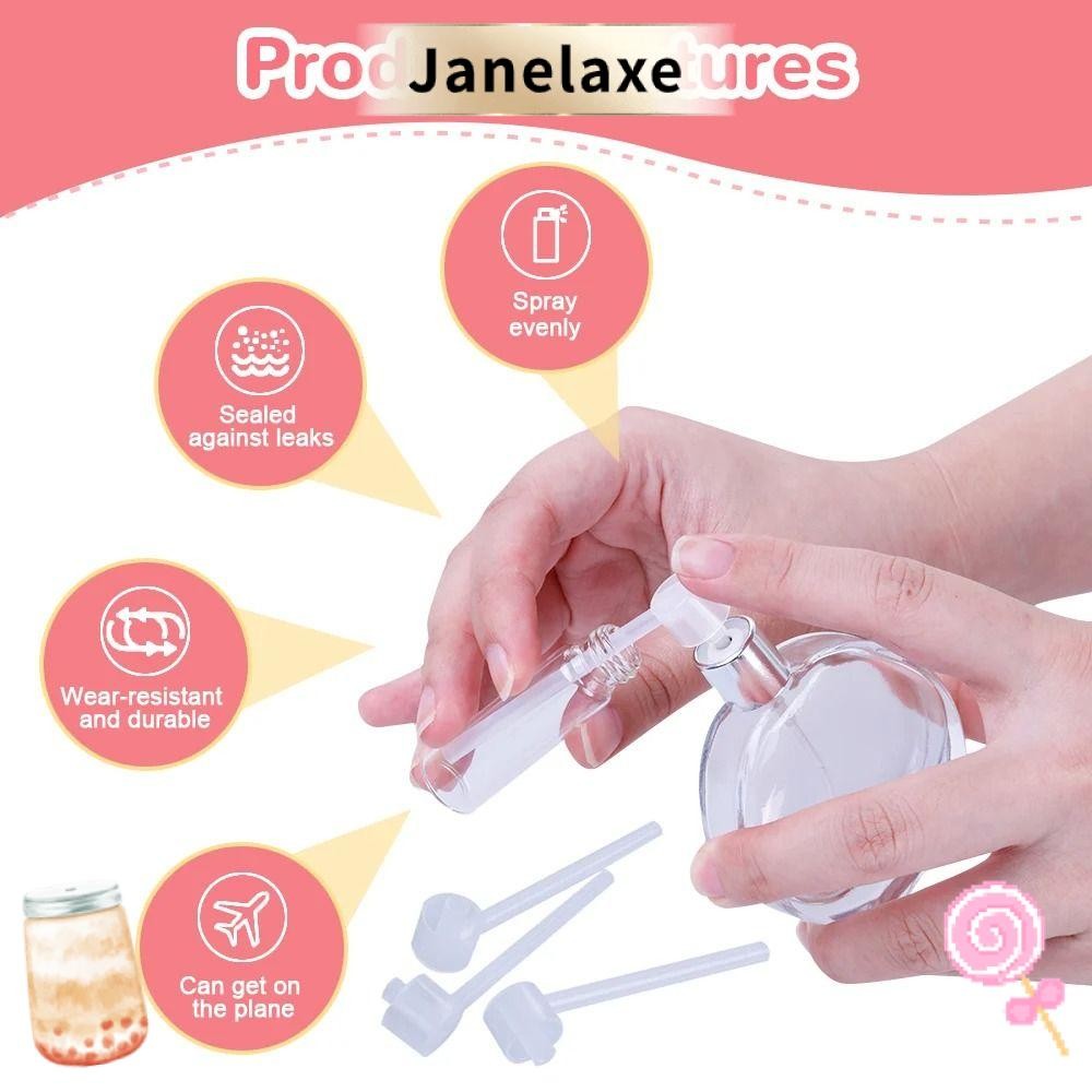 Janelaxe932 5 ชิ้น เครื่องมือเติมน้ําหอม, พลาสติกไม่มีการรั่วไหลเครื่องจ่ายน้ําหอม, ปั๊มเติมเครื่องพ่นสารเคมีแบบใช้ซ้ําได้