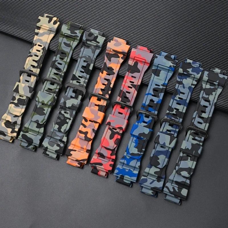 Tpu สายนาฬิกาสําหรับ CASIO G-SHOCK GW-9400 GW-9300 G-9300 Rangeman สายนาฬิกาสร้อยข้อมือกันน้ําผู้ชายกีฬา Wirstband Camouflage