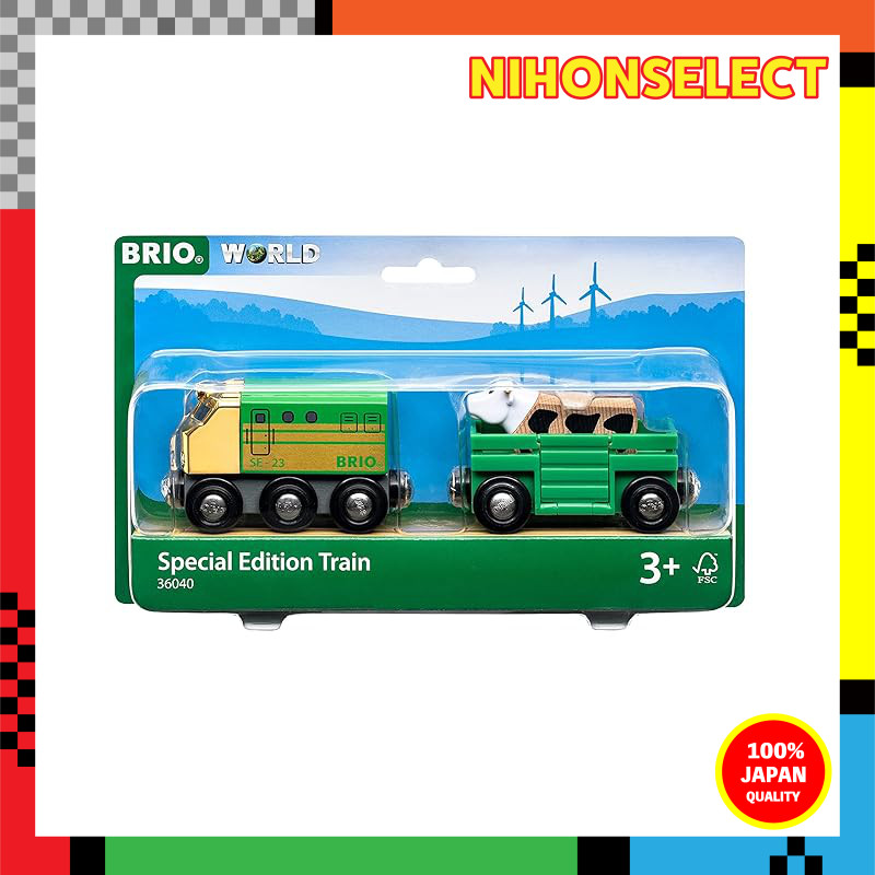BRIO WORLD Cargo Battery Engine Wooden Railway Toy 33130