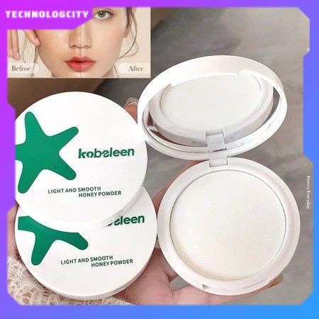 Kobeleen Powder Cake Lightweight Smooth Honey Lasting Oil-controlled Waterproof Natural Clear Repair