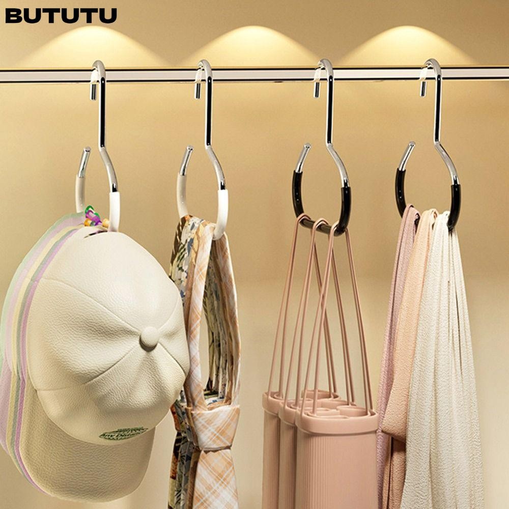 ตะขอเก็บหมวก บูตู, ที่แขวนหมวกกันลื่นแบบไม่ทําเครื่องหมาย, แฟชั่นวงกลมแหวนผ้าพันคอผ้าขนหนูผูกราวแขวน