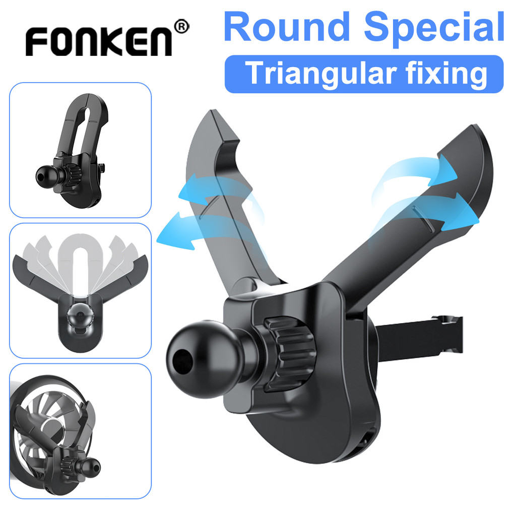 Fonken Universal 17 มม.ฐานหัวบอลรถ Air Vent คลิปสําหรับที่วางโทรศัพท์ในรถยนต์อุปกรณ์เสริม