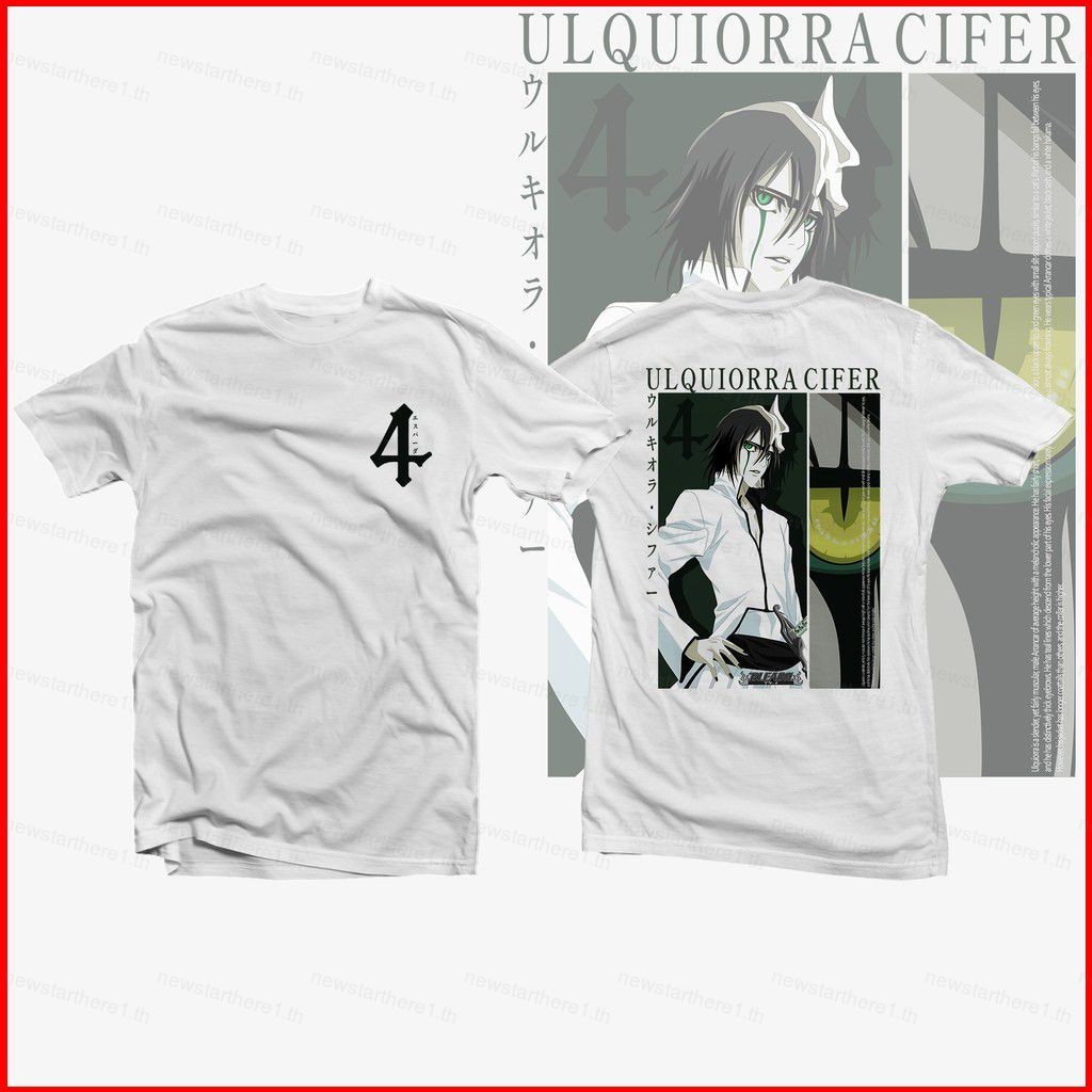 NS1 Anime Bleach - Ulquiorra Cifer เสื้อยืดแขนสั้น แบบลำลอง พร้อมไซซ์พิเศษ