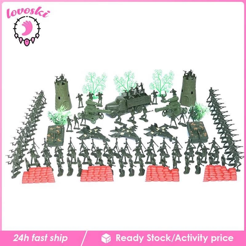 [Lovoski] Toys Army Soldier Battle Pack Modern Action Figure Playset Accessories 167 ชิ้น