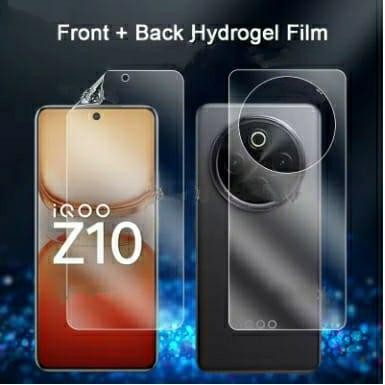 ANTI-SCRATCH HYDROGEL CLEAR สําหรับ IQOO Z10R 5G / Z10 5G CLEAR HYDROGEL DOUBLE PROTECTION FRONT BAC