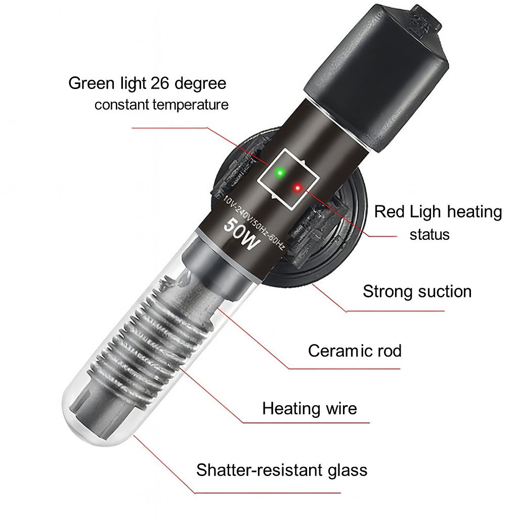 ตู้ปลาเครื่องทําความร้อนขนาดเล็ก 25W/50W PEMANAS AKUARIUM MINI 25W/ 50W Aquarium Ikan