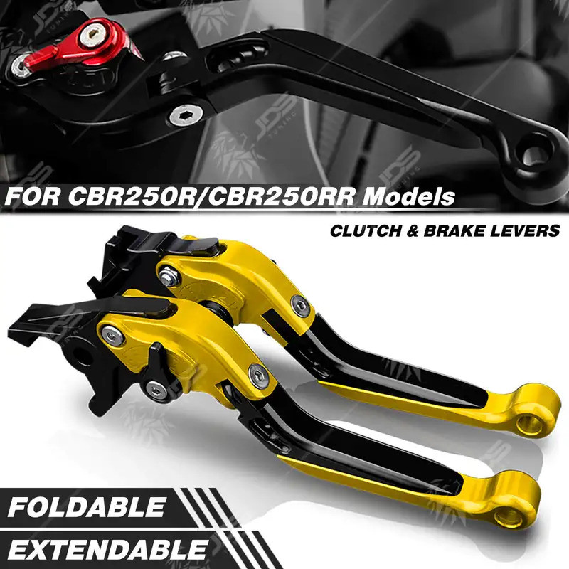 สําหรับ Honda CBR250R CBR250RR CBR250 R คลัทช์คันโยกเบรคชุดพับปรับ Handle Levers มอเตอร์อุปกรณ์เสริม