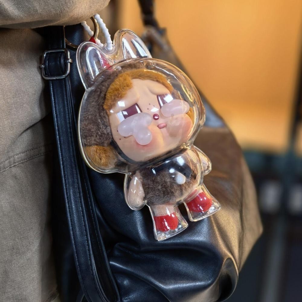 Jeremy1 Crybaby เกราะป้องกัน, เชือกซิลิโคน Peadant Tear Factory Series ตุ๊กตาถุงเก็บ, น่ารักกันน้ํากันฝุ่น Anti-lost ตุ๊กตา 3D กล่องแสดง