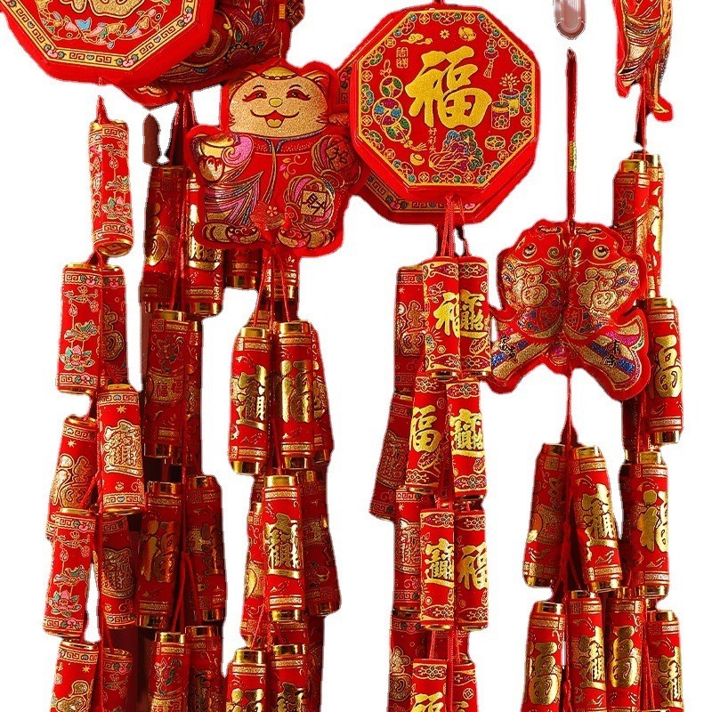 โมมาย ตรุษจีน โคมตรุษจีน ตกแต่งบ้าน แขวนประตูหรือหน้าต่างเสริมความปัง พร้อมส่งในไทย - รูปที่ 5