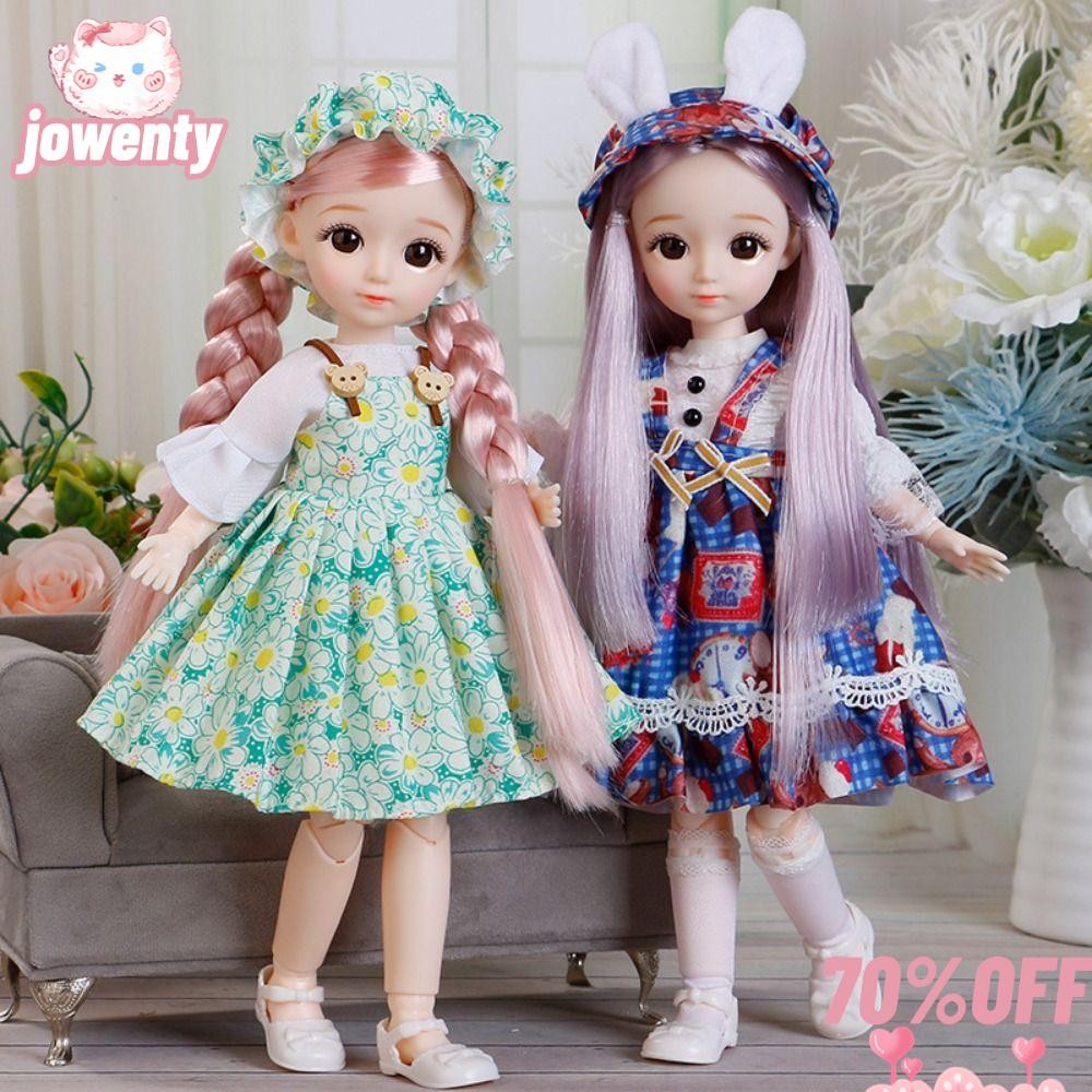 Jowenty 30 ซม.ตุ๊กตา Bjd,ข้อต่อเคลื่อนย้ายได้แต่งตัวครบชุด 1/6 Bjd,คุณภาพสูงของเล่น DIY (พร้อมเสื้อผ้า,รองเท้า,7 คู่ท่าทาง) ของขวัญวันเกิดเด็ก