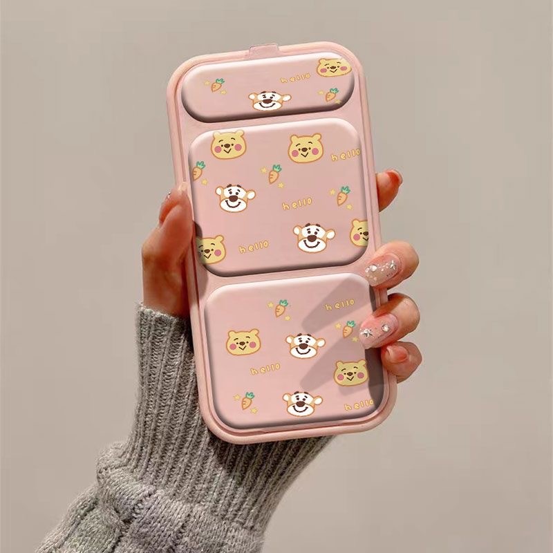 น่ารัก Bee Bear รูปแบบ iPhone 16 16pro 16promax กรณีเหมาะสําหรับ 12pro 12 12promax 13 13promax 14 14pro 15 15pro max ปลอก