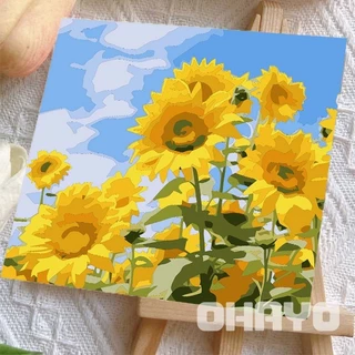 [มีเฟรม] 20*20 /30*30 ซม ระบายสีตามตัวเลข ภาพวาดตกแต่งอะคริลิก ของขวัญที่ดีที่สุดสำหรับเด็ก ของขวัญ DIY
