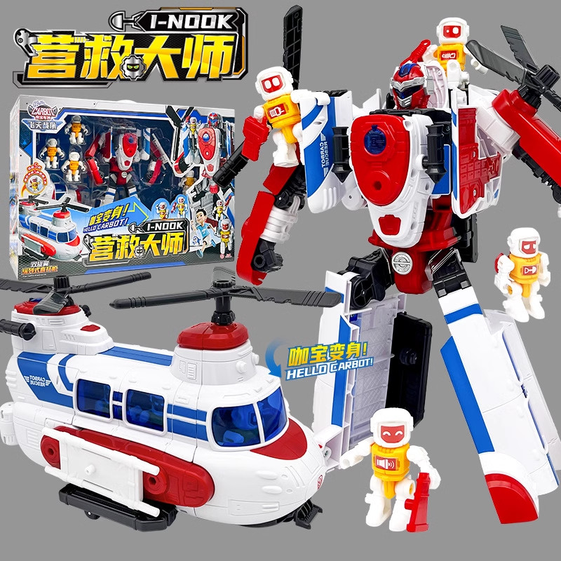 [Peng] Kabao Car God Flying Team Master Series Rescue Master Junior Transformation Car Robot Toy Boy