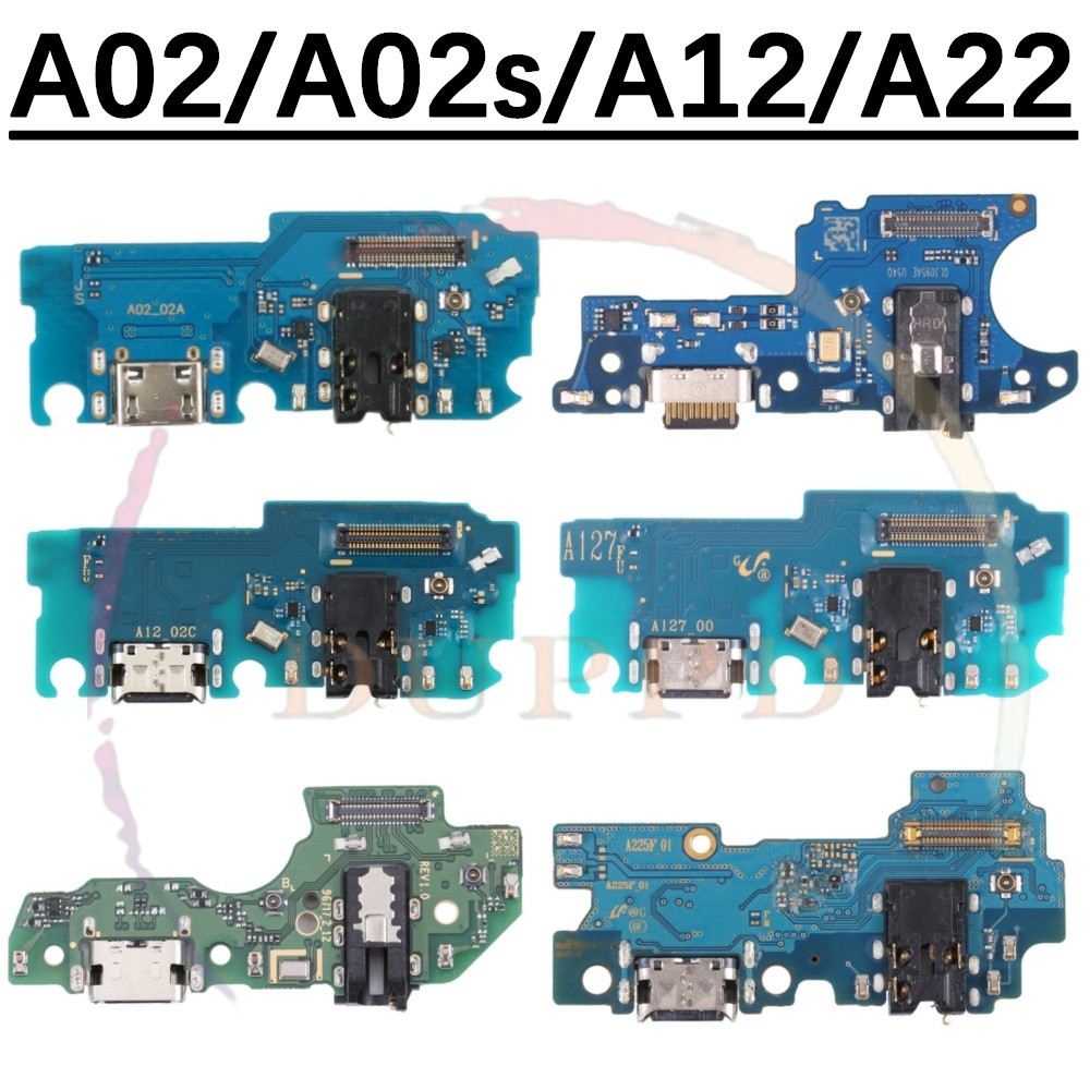 1pcs สําหรับ Samsung Galaxy A22 4G/5G A02 A02s A12 A127 Dock Connector USB Charger พอร์ตชาร์จ + เมนบ