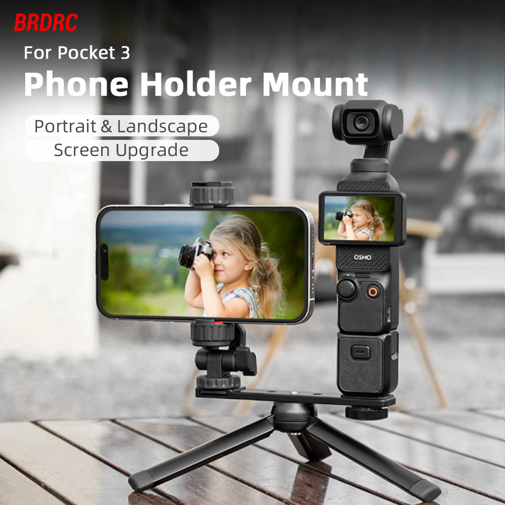 สําหรับ DJI OSMO POCKET3 Mobile Fix Bracket คลิปรองเท้าเย็น Multi functional Live Streaming วงเล็บขยายอุปกรณ์เสริม