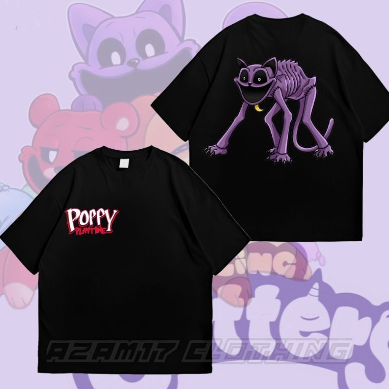 😆🙌 Catnap CHILDREN TSHIRT เสื้อยืด POPPY PLAYTIME SMILING CRTTERS ฟรี NAME BOYS GIRLS เสื้อผ้า 100-150