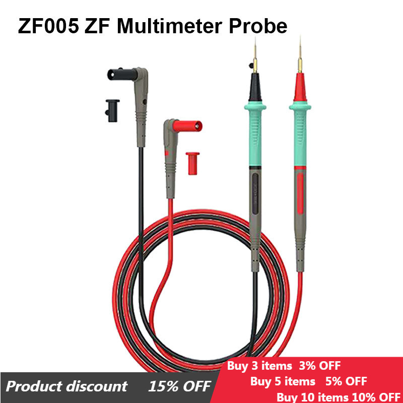 Jcid ZF005 Ultra-Sharp Pin-Type Digital Multimeter Pen ความแม่นยําสูงที่มีความยืดหยุ่นปัจจุบันการวัดแรงดันไฟฟ้าสายตะกั่ว