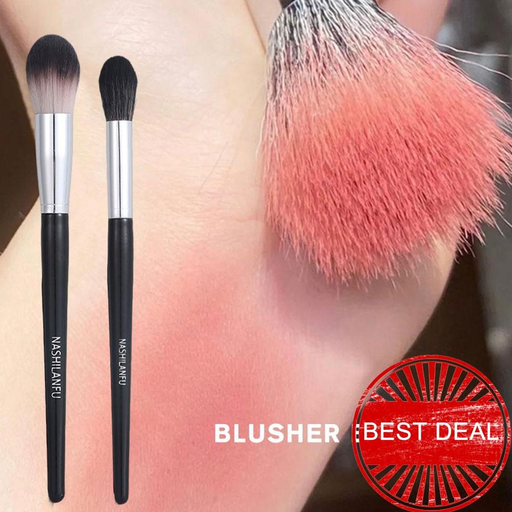 แปรงปัดแก้มขนนุ่ม Big Flame Powder Blusher Brush แปรงทาผิวสี Contouring Clearly Q5a9