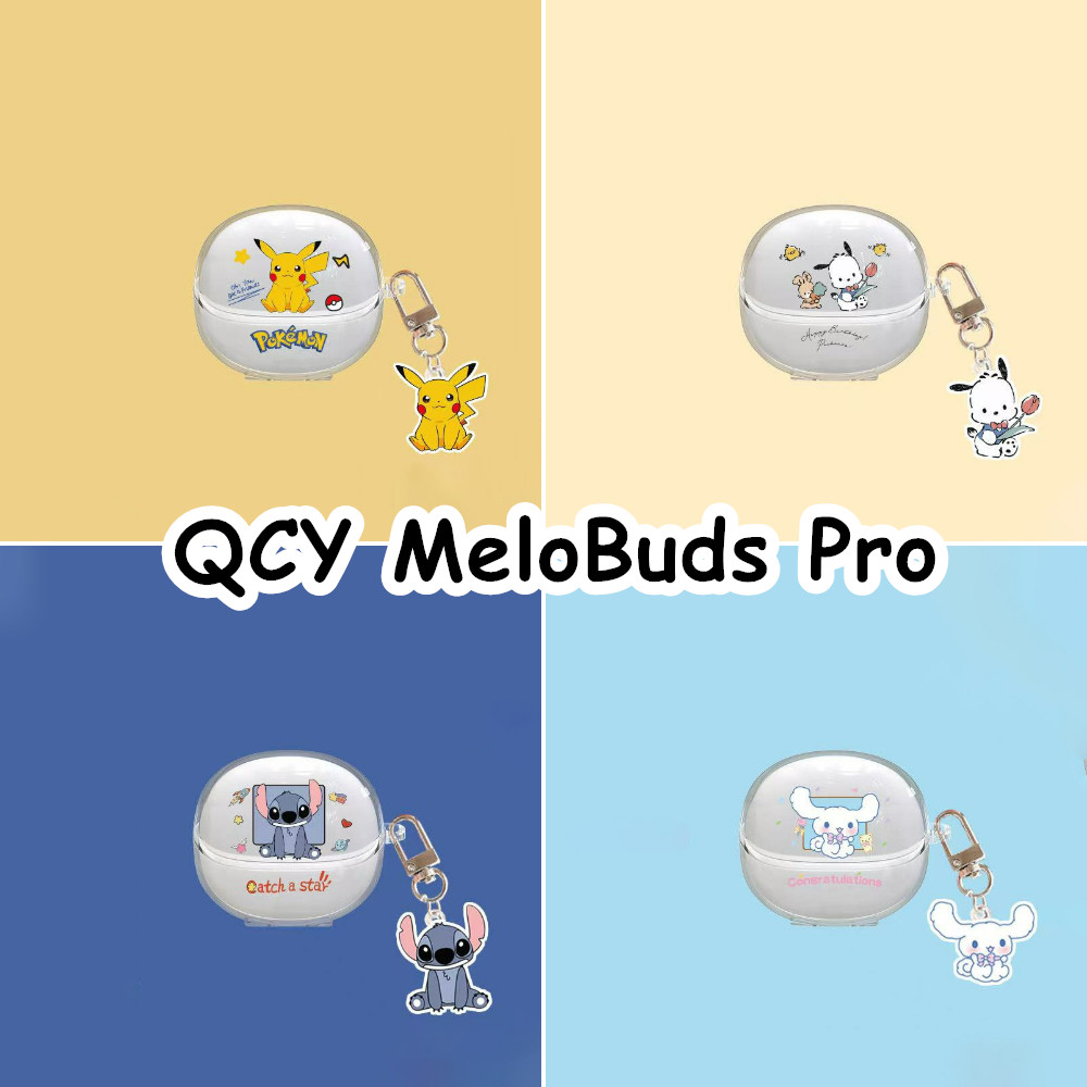สําหรับ QCY MeloBuds Pro Case Casing Soft Silicone Headphone Case Niche Cartoon Pattern