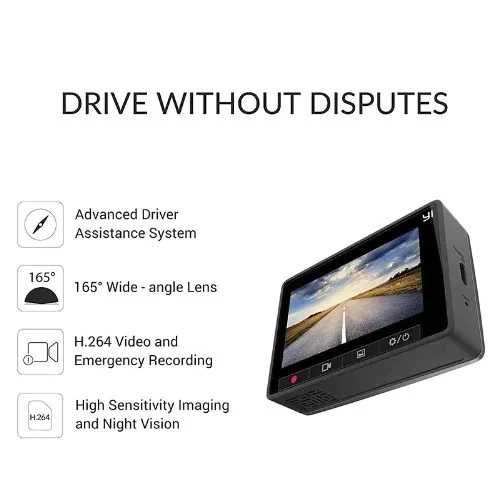 Yi Smart DashCam สําหรับรถยนต์ ADAS 2.7 หน้าจอ Full HD 1080P Dash Cam พร้อม Night Vision ADAS อัพเกรดเวอร์ชันสากล thumbnail 4