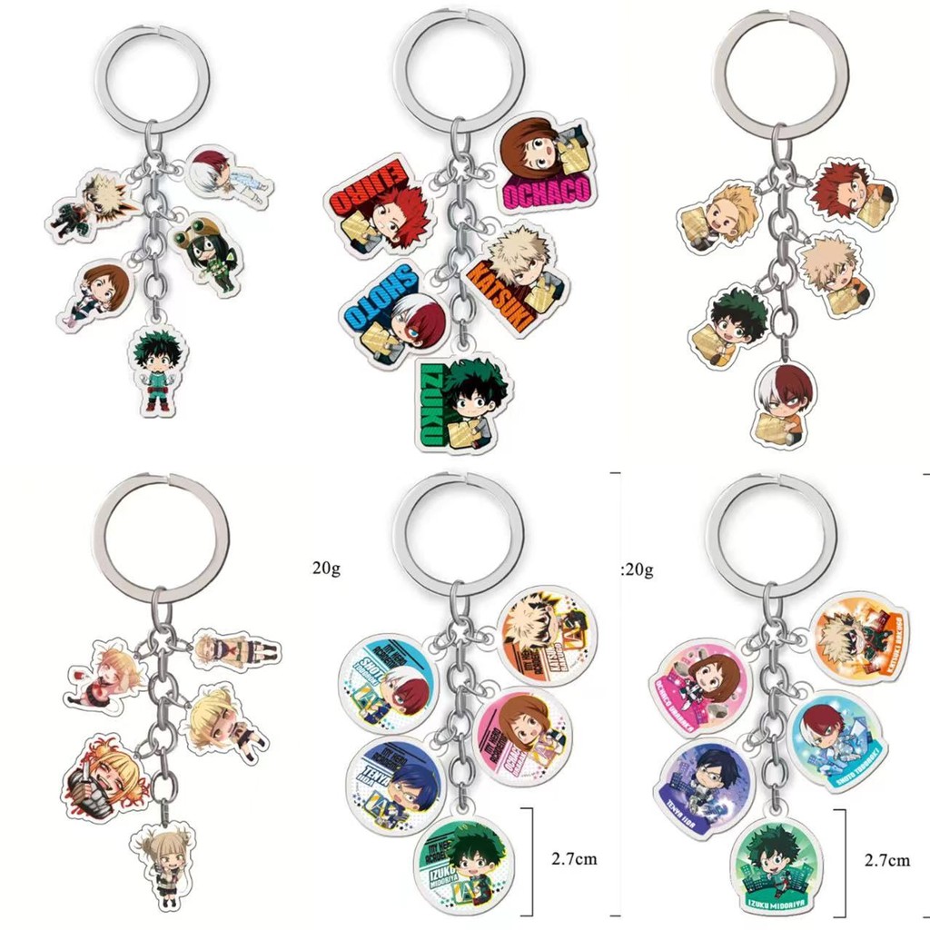 My Hero Academia Five Types Set พวงกุญแจอะคริลิค