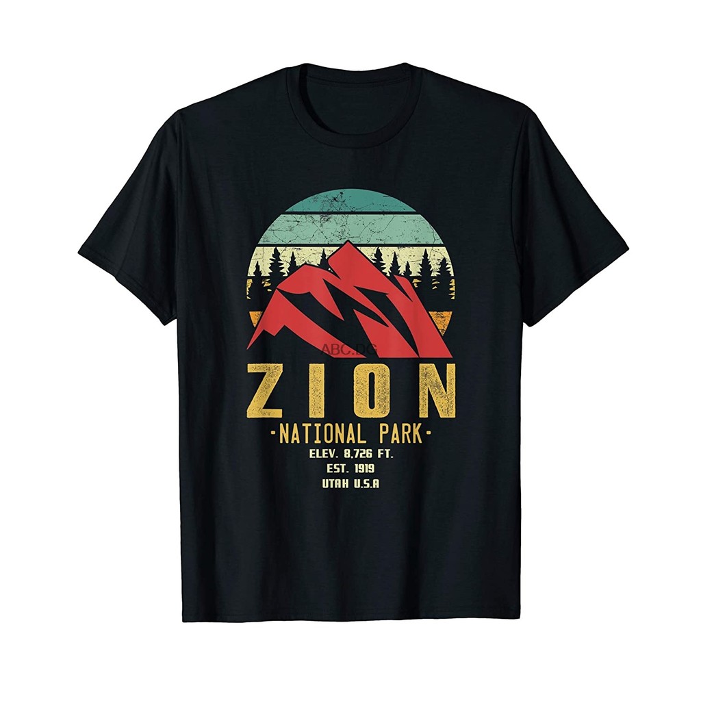Zion National Park - เสื้อยืดเกียร์ของที่ระลึกการเดินทางวันหยุดสุดเท่