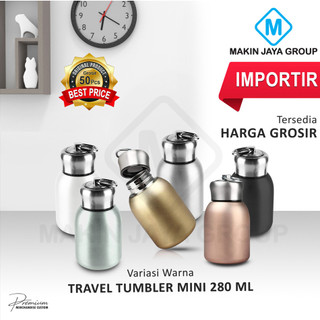 Aestetic Tumbler TUMBLER MINI coffe 280ml botol air minum koi stainles Mug Mini 280ml Polos Mug Portable Tahan Panas Dingin Termos