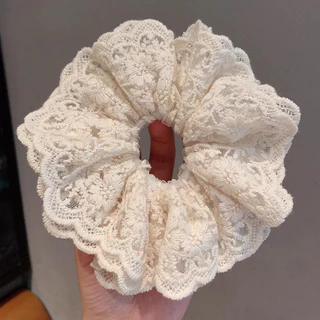 สวยงาม 4 ชั้น Fairy Lace เชือกผมผม Scrunchies เครื่องประดับผม