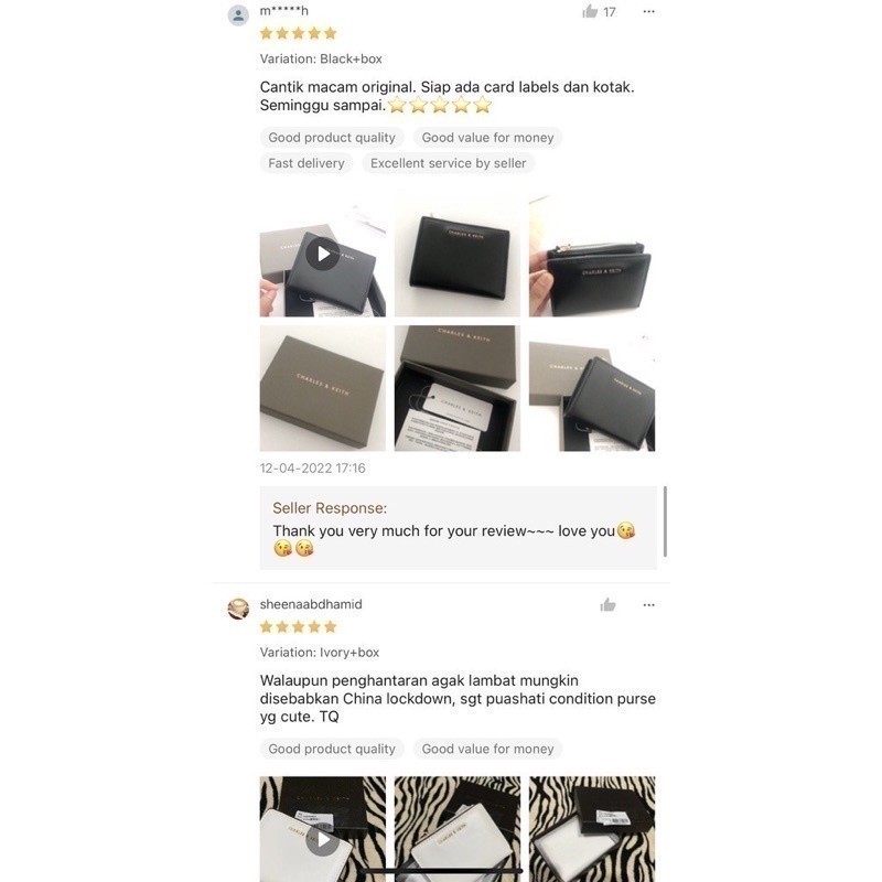 กระเป๋าสตางค์ กระเป๋าสตางค์ Cardholder Simple Card Storage Multi-Function Wallet Dompet duit Charles และ Keith กระเป๋า CK 女生กระเป๋าสตางค์