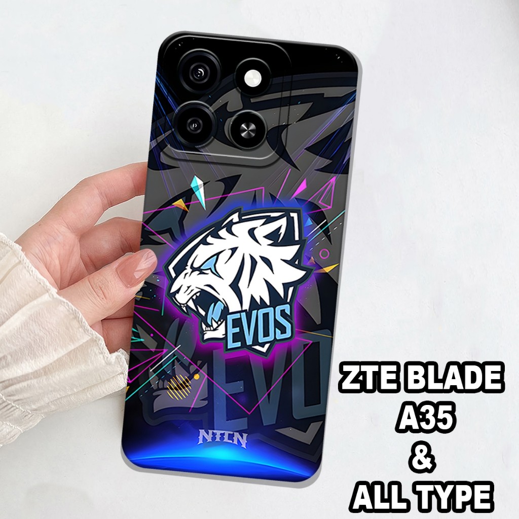 Ac37/softcase Procamera Hp ZTE BLADE A35 ล่าสุด 2024 แฟชั่นกรณี Evoss เคสป้องกันมือถือ