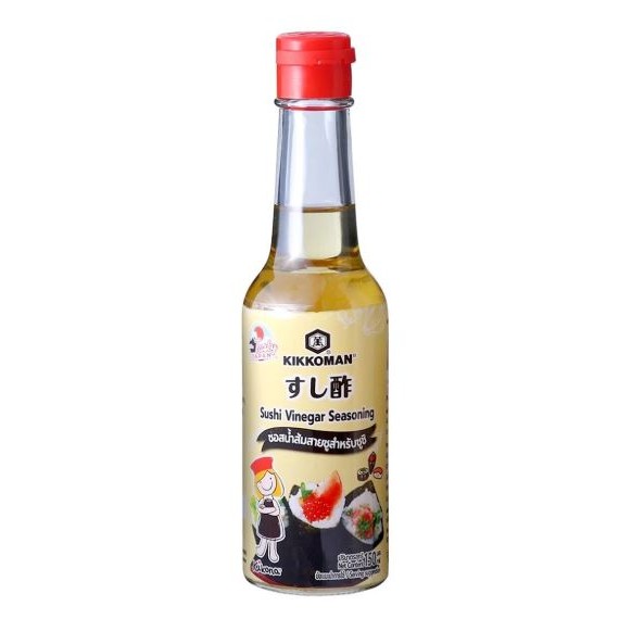 คิคโคแมน ซอสน้ำส้มสายชูปรุงรสสำหรับซูชิ 150มล. Kikkoman Sushi Vinegar Seasoning 150ml.