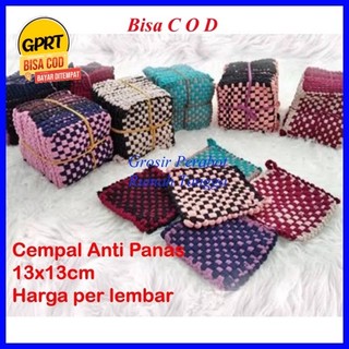 ️GPRT️Cempal Lap Anti Panas Tebal 13x13cm Cempal Penahan Panas Wajan dan Panci Jampel Panci