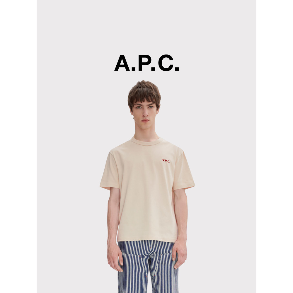 Readystock เสื้อยืด APC BOXY PETIT VPC สำหรับผู้ชาย สไตล์ฤดูใบไม้ผลิและฤดูร้อน แขนสั้นผ้าฝ้าย