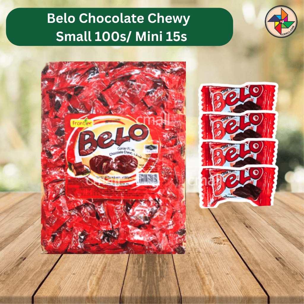 [CM] Frontier Belo Chocolate Chewy (แพ็คเล็ก 100 ชิ้น) / (Mini Pack 15 ชิ้น) Gula Gula Gula Chocolat