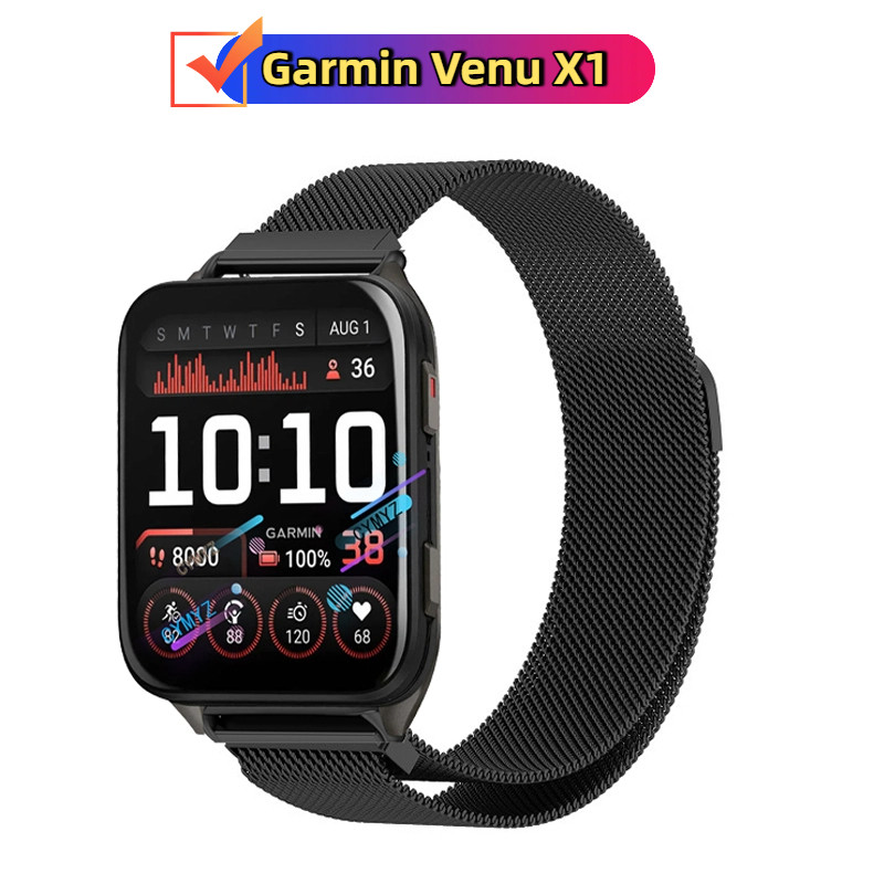 สาย Garmin Venu X1 สายโลหะสําหรับ Garmin Venu X1 สายนาฬิกาอัจฉริยะ สายรัดข้อมือกีฬา