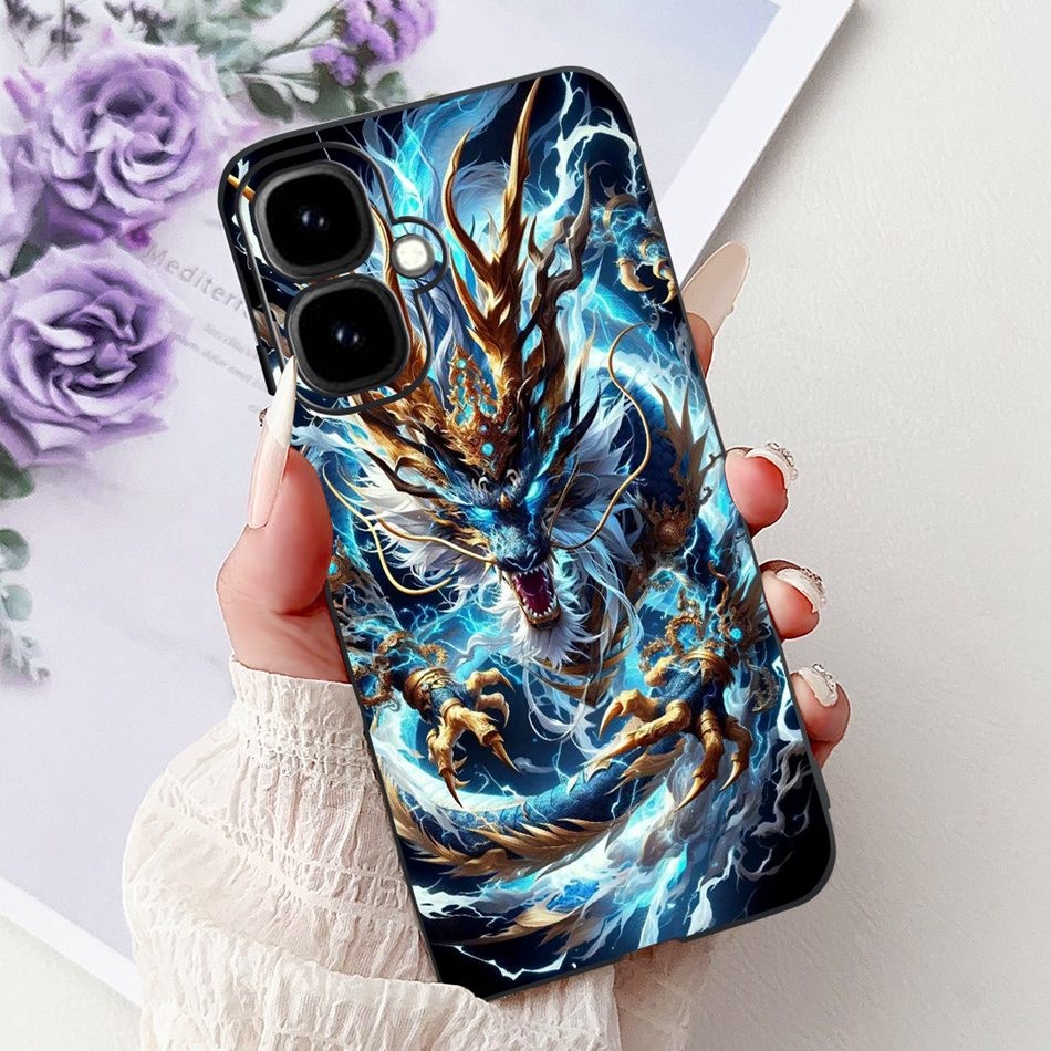 สําหรับ Infinix Smart 10 ใหม่ Cool Dragon ภาพวาดปลอก Smart10 ซิลิโคนอ่อนนุ่ม TPU เคสโทรศัพท์ - รูปที่ 3