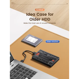 ORICO 2.5 นิ้ว SATA เป็น USB3.0 HDD Enclosure ฮาร์ดไดรฟ์ภายนอกกรณี 5Gbps/6Gbps Transfer Rate และ DIY สติกเกอร์ (2580U3)