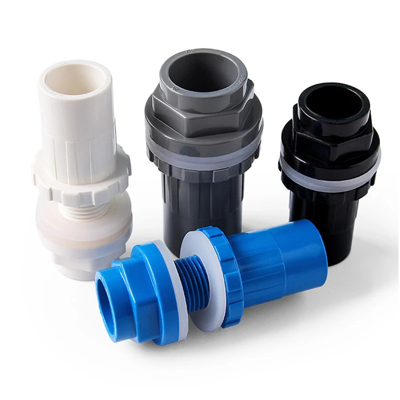 1 PC 20 ~ 50 มม.Aquarium ตรงระบายน้ํา Connector ถังปลาความหนาน้ํา OverFlow ด้านล่าง Joint Garden Home Inlet Outlet ข้อต่อ - รูปที่ 2