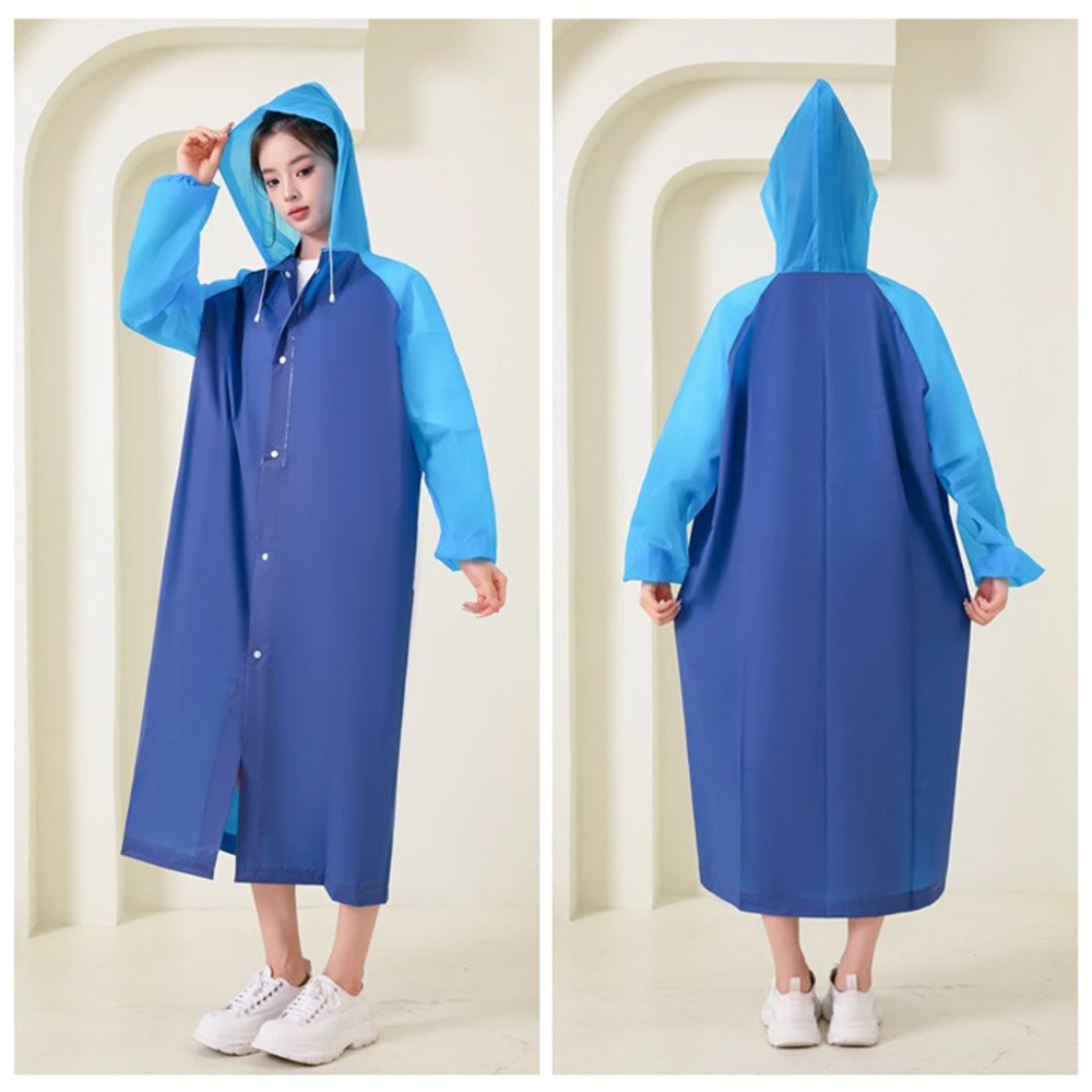 เสื้อกันฝน EVA หนา สีตัดกัน ชายและหญิง thumbnail 4