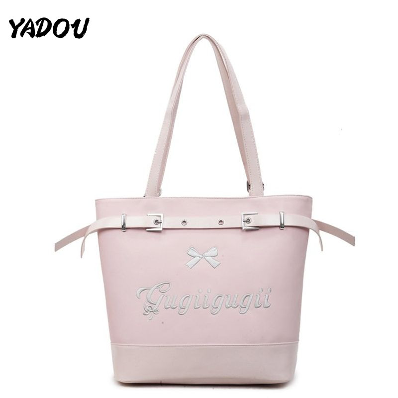 YADOU Simple Pu Tote Bag กระเป๋าสะพายแฟชั่น