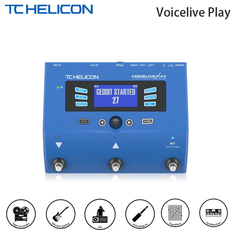 TC Helicon Voicelive เล่นแป้นเหยียบเอฟเฟกต์กีตาร์ Vocal