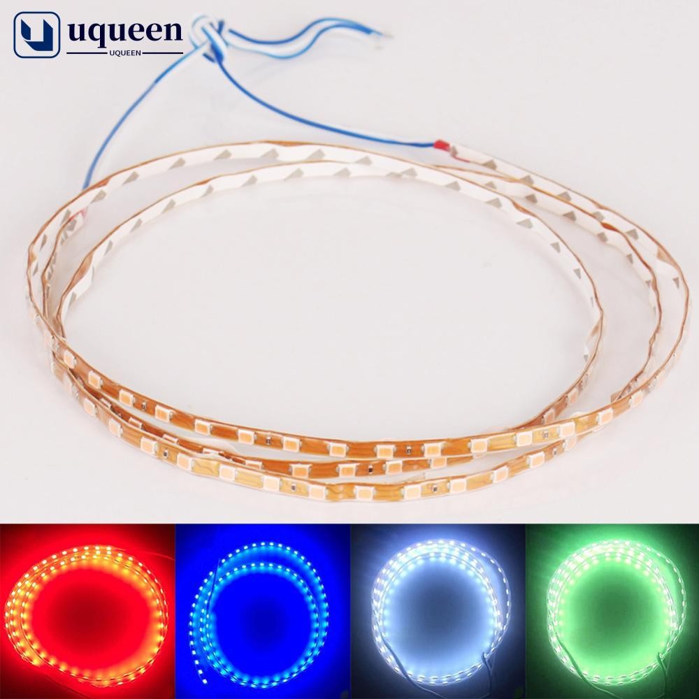 UQUEEN 1 PC 90 ซม.90SMD รถจักรยานยนต์ Decroation LED สีสัน Light Strip 3528 เทปยืดหยุ่นเชือก Stripe 