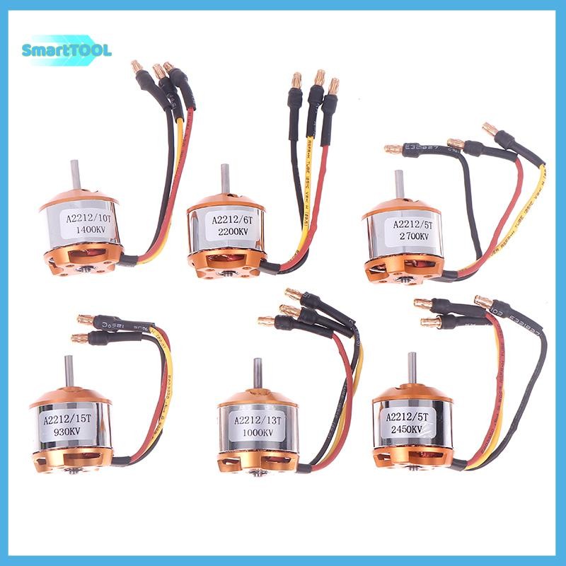 UTZN>A2212 มอเตอร์ไร้แปรง 930/1000/1400/2200/2450/2700KV สําหรับเครื่องบิน RC เครื่องบิน Multi-copter Brushless Outrunner มอเตอร์ใหม่