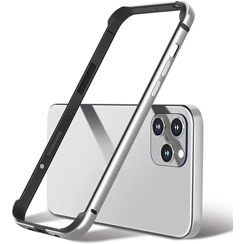 กรอบอลูมิเนียมกรอบโลหะกันชน Slim Hard Case สําหรับ IPhone 15 14 13 11 16 17 Pro Max 12 Mini Plus XS XR IPhone16 นุ่มฝาครอบด้านใน