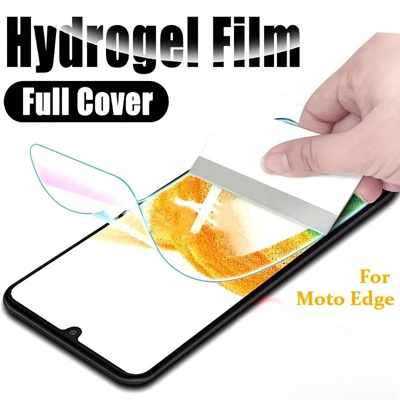 HD โปร่งใสฟิล์มไฮโดรเจลสําหรับ Motorola Moto Edge 60s 60 Fusion 60 50 40 30 Pro 50Fusion 40 20 Neo Anti-Fingerprints คลุมทั้งหมด